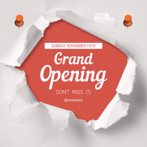 Grand Opening Announcement